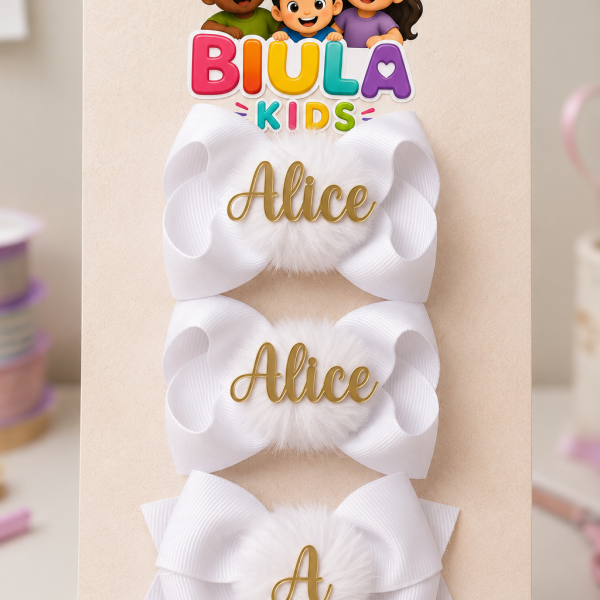 Kit 3 Laços com nome